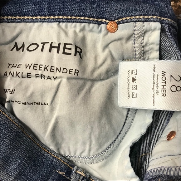 MOTHER the Weekender Ankle fray jeans in wild 28 - Picture 8 of 8